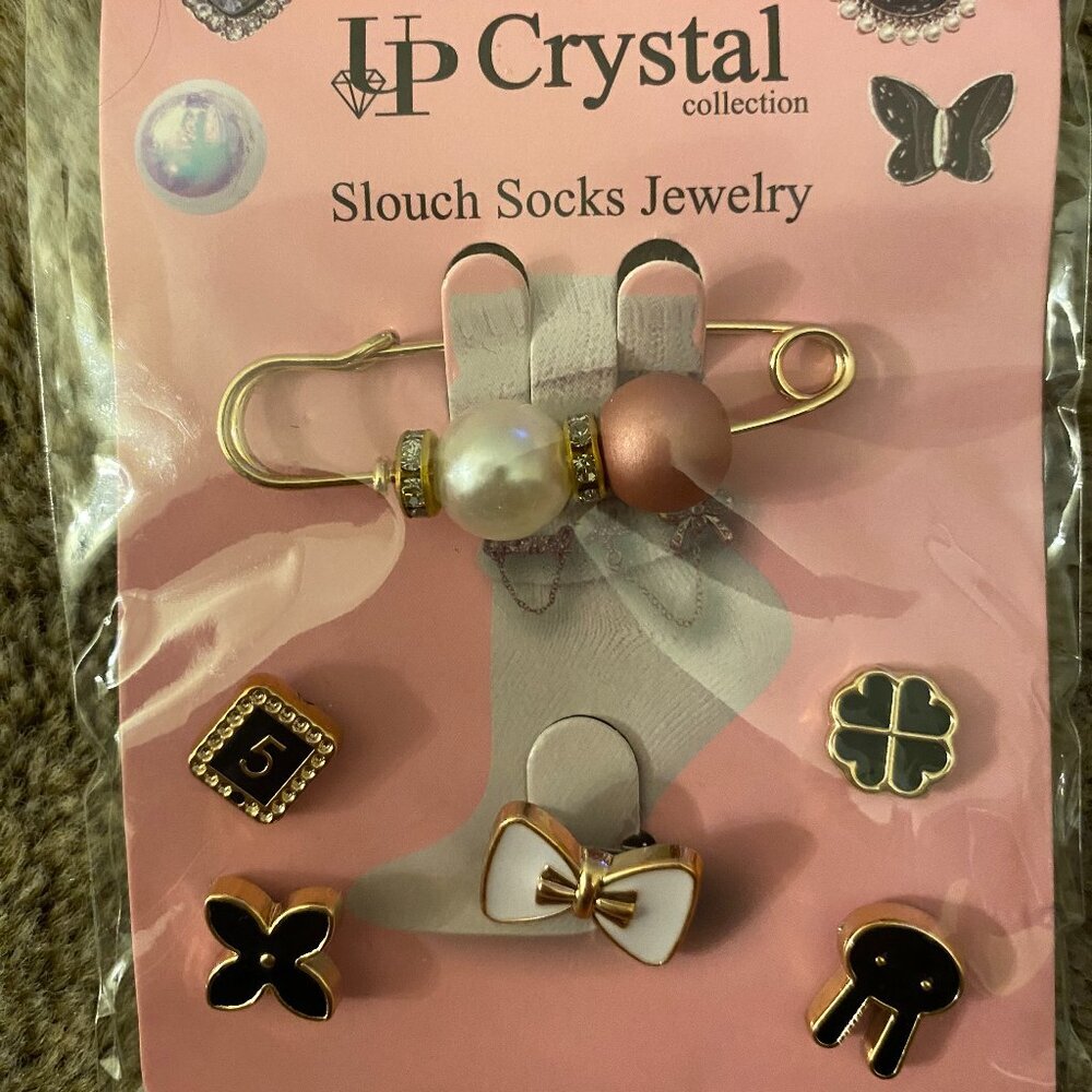 Ip Crystal collection Slouch Socks Jewelry
